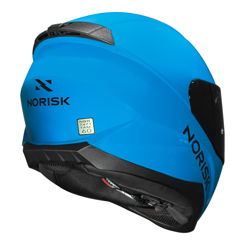 CAPACETE NORISK RAZOR SOLID AZUL - Image 6