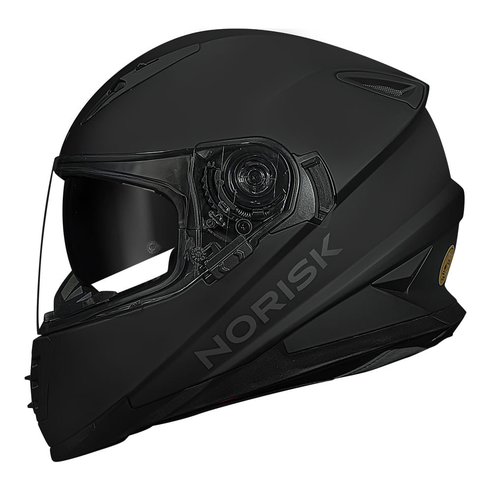 CAPACETE NORISK SOUL MONOCOLOR PRETO FOSCO - Image 4