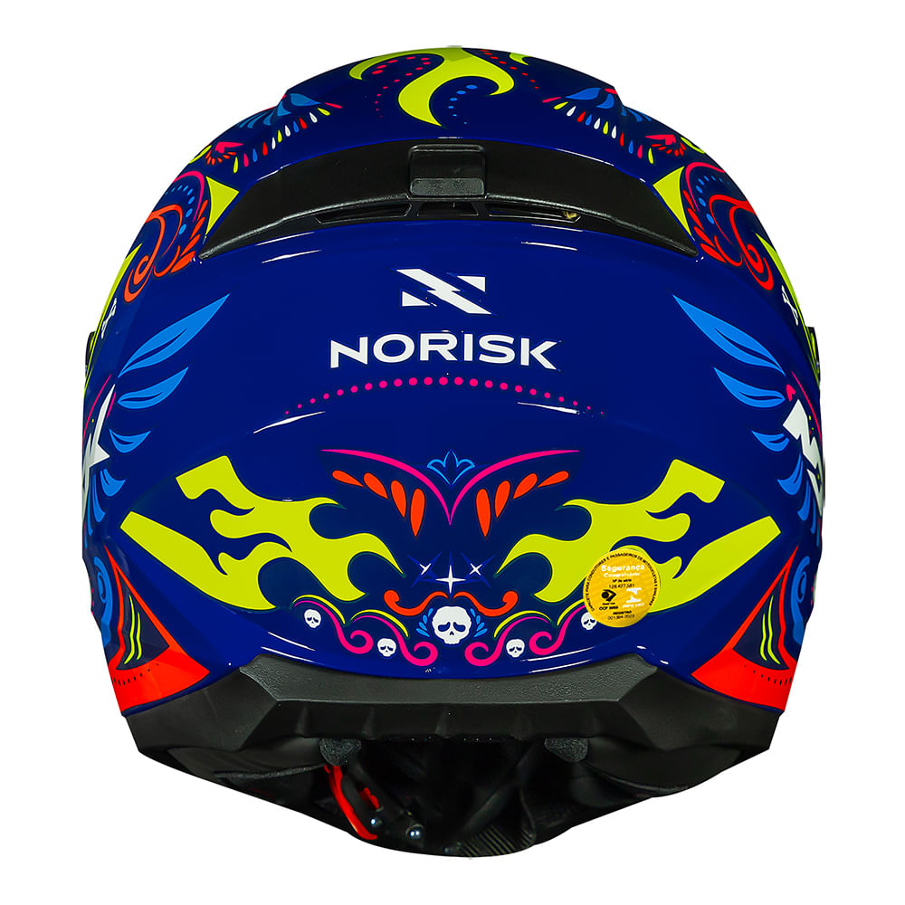 CAPACETE NORISK RAZOR CIRCUS BLUE - Image 7