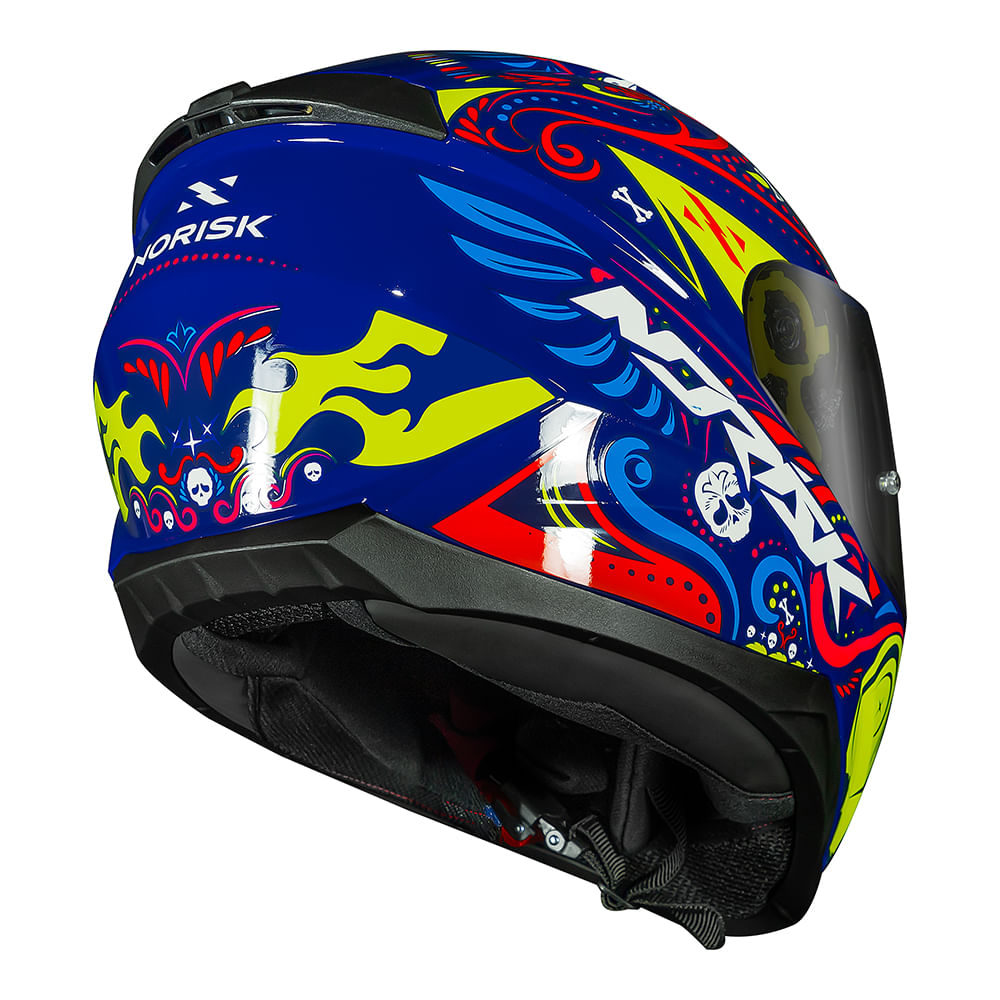 CAPACETE NORISK RAZOR CIRCUS BLUE - Image 4