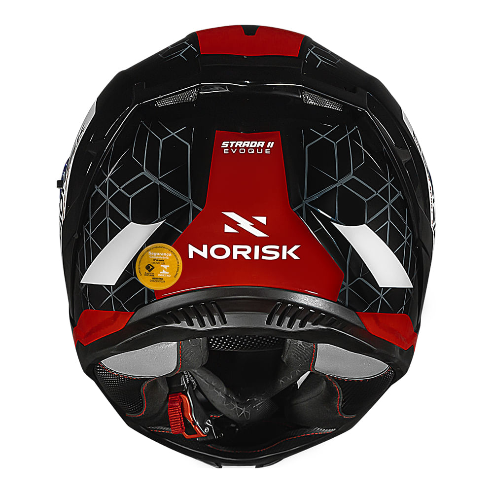 CAPACETE NORISK STRADA II EVOQUE VERMELHO - Image 4
