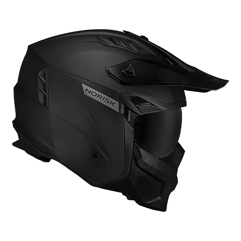 CAPACETE NORISK DARTH II MONOCOLOR PRETO FOSCO