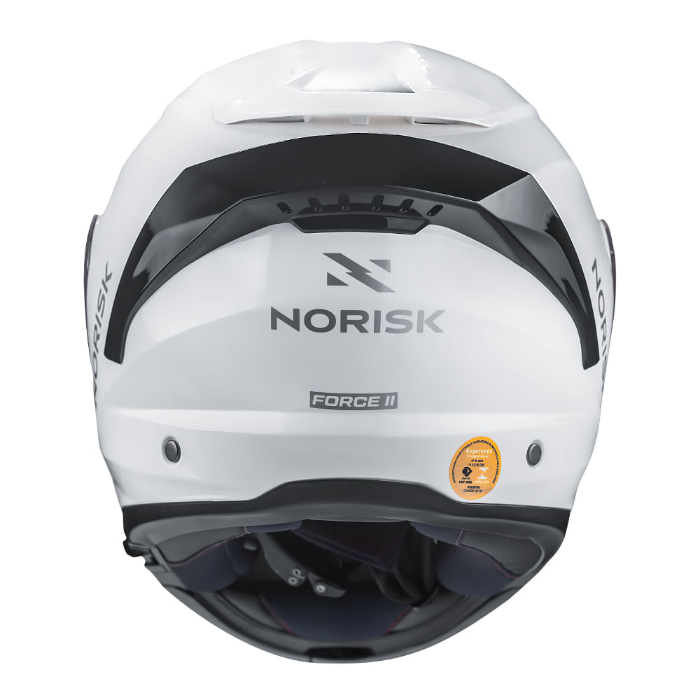 CAPACETE NORISK FORCE II MONOCOLOR BRANCO - Image 3