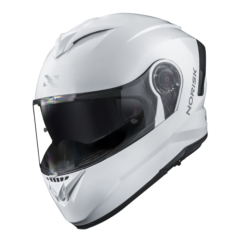 CAPACETE NORISK FORCE II MONOCOLOR BRANCO - Image 5