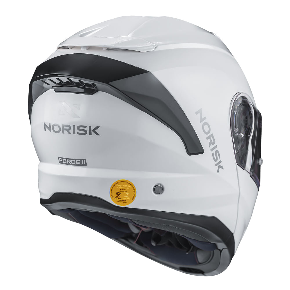 CAPACETE NORISK FORCE II MONOCOLOR BRANCO - Image 7