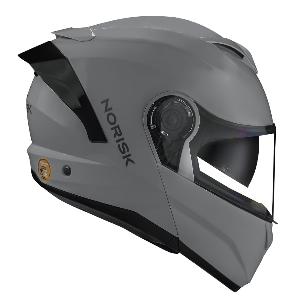 CAPACETE NORISK FORCE II MONOCOLOR NARDO CINZA
