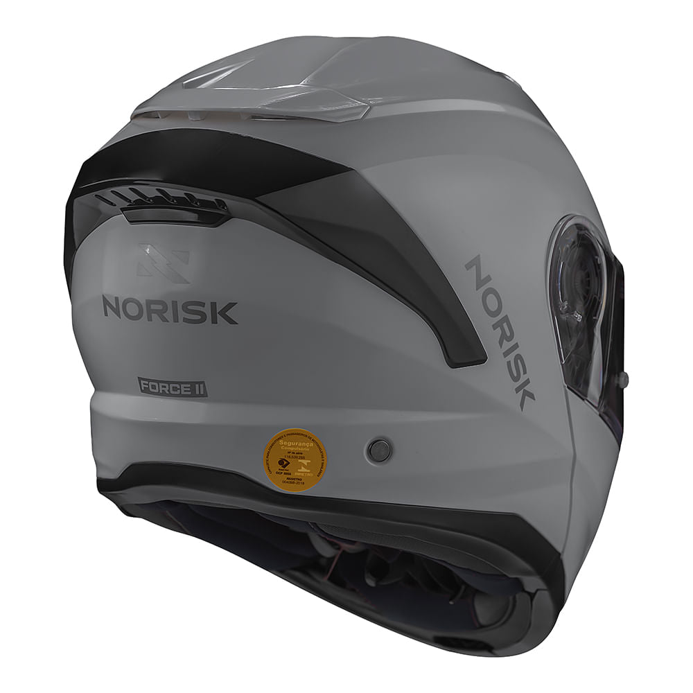 CAPACETE NORISK FORCE II MONOCOLOR NARDO CINZA - Image 5