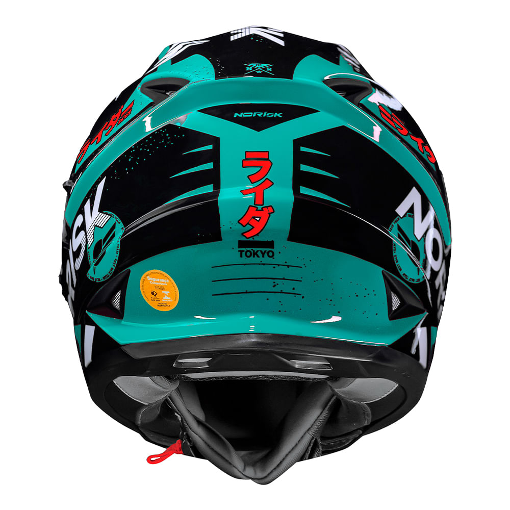 CAPACETE NORISK SOUL TOKYO PRETO - Image 7