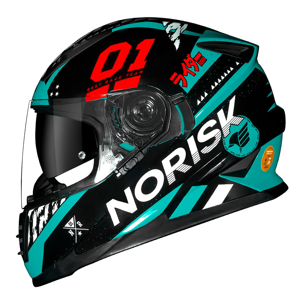 CAPACETE NORISK SOUL TOKYO PRETO - Image 8