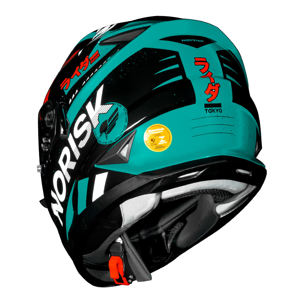 CAPACETE NORISK SOUL TOKYO PRETO - Image 4