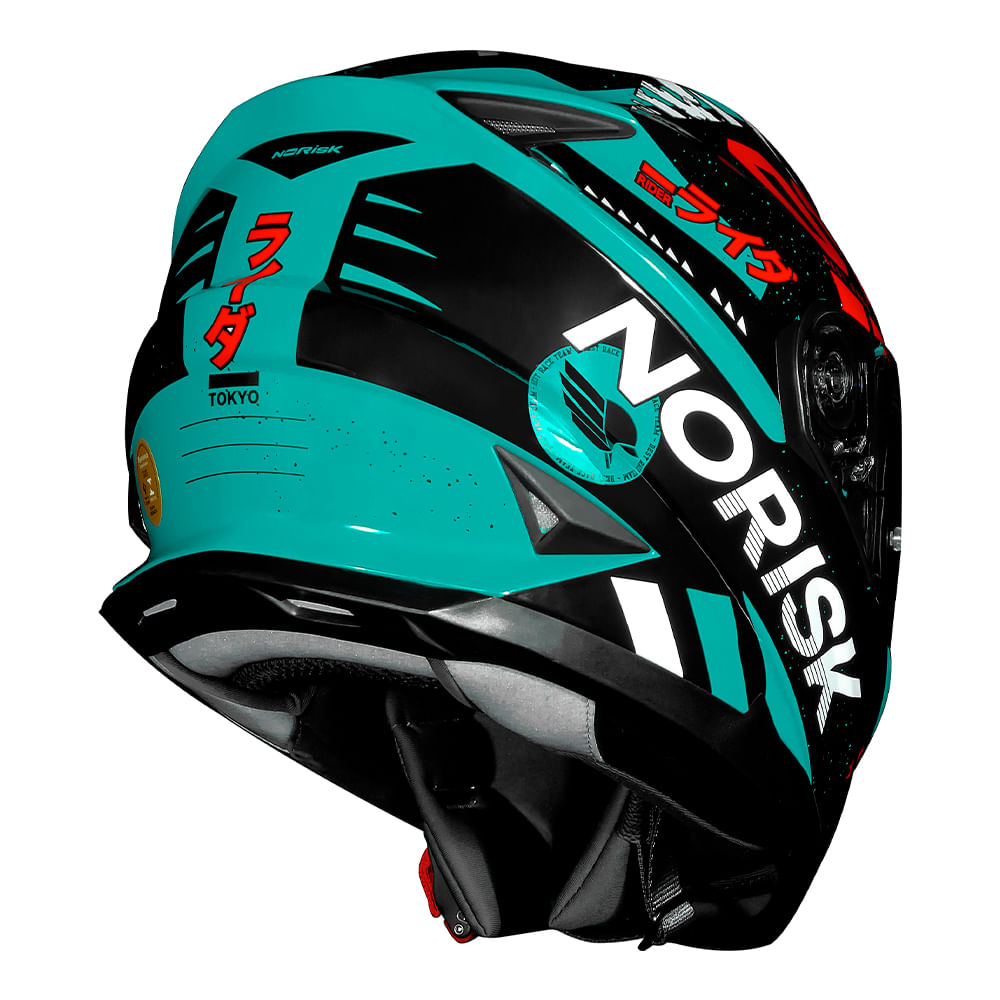 CAPACETE NORISK SOUL TOKYO PRETO - Image 5