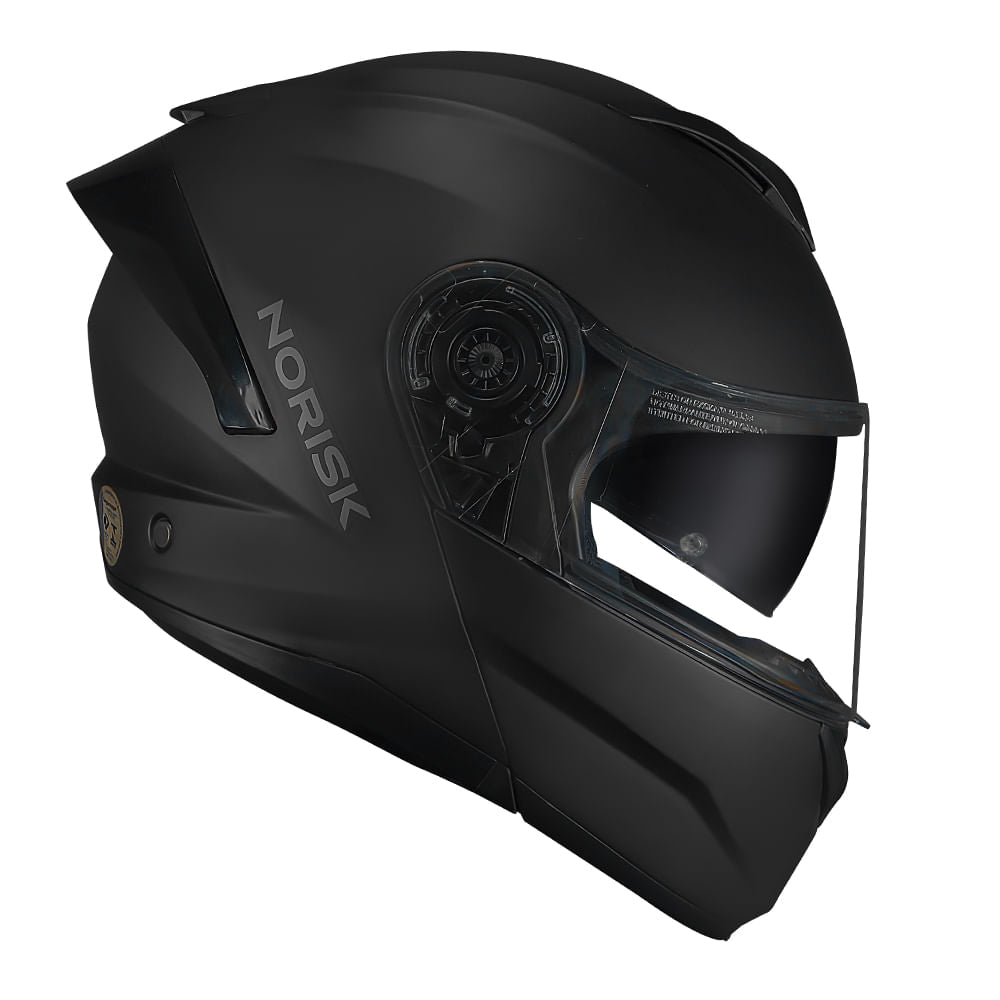 CAPACETE NORISK FORCE II MONOCOLOR PRETO FOSCO