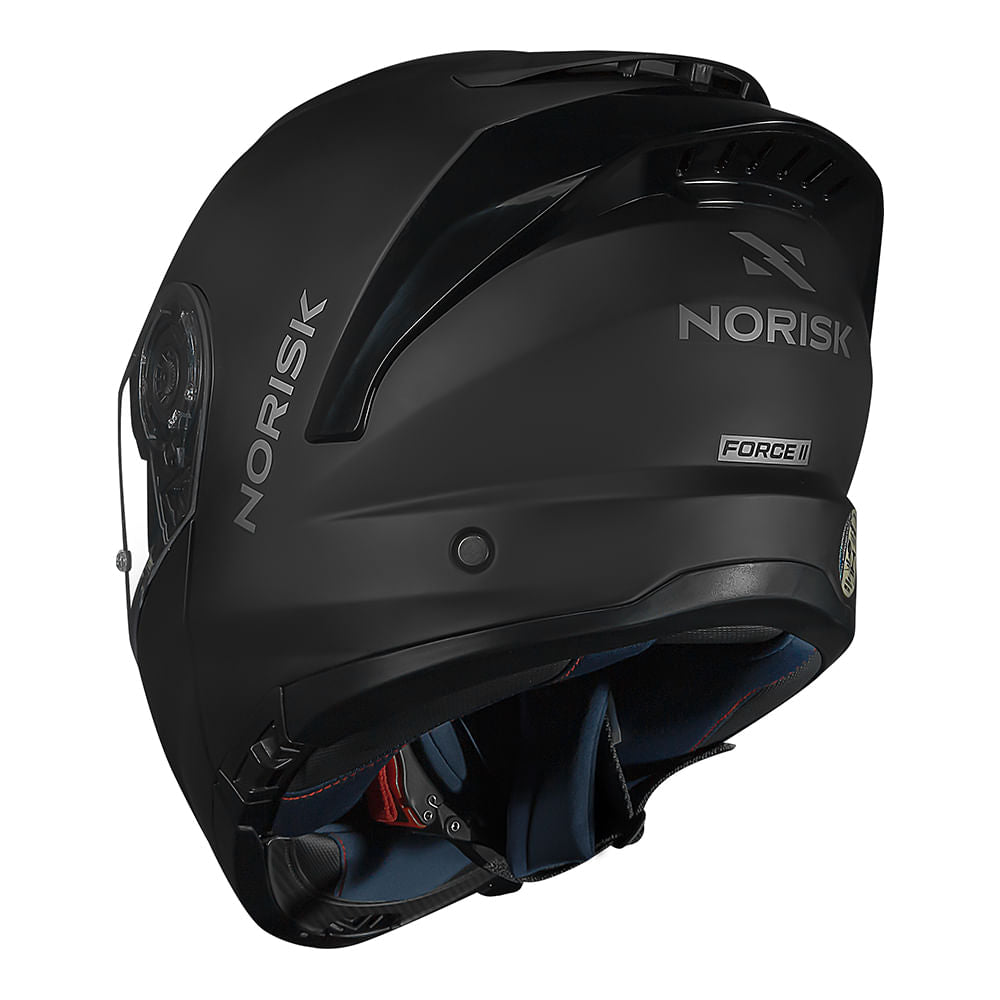 CAPACETE NORISK FORCE II MONOCOLOR PRETO FOSCO - Image 4