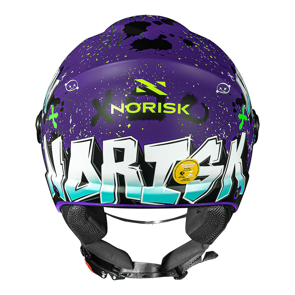 CAPACETE NORISK ORION SV SHINE ROXO FOSCO - Image 8