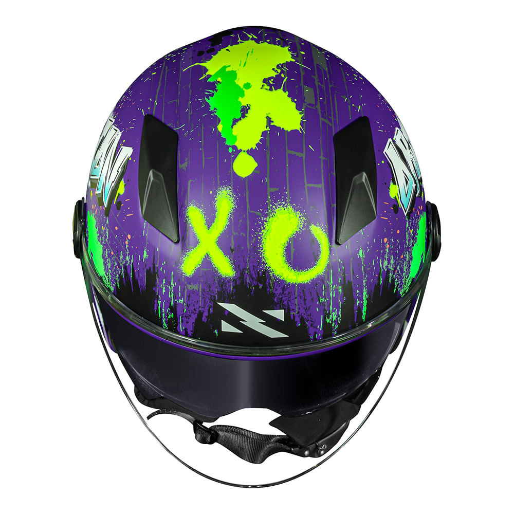 CAPACETE NORISK ORION SV SHINE ROXO FOSCO - Image 2