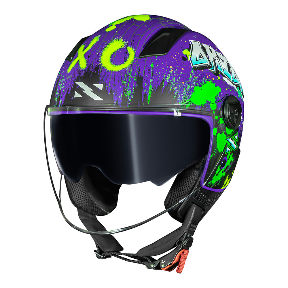 CAPACETE NORISK ORION SV SHINE ROXO FOSCO - Image 3