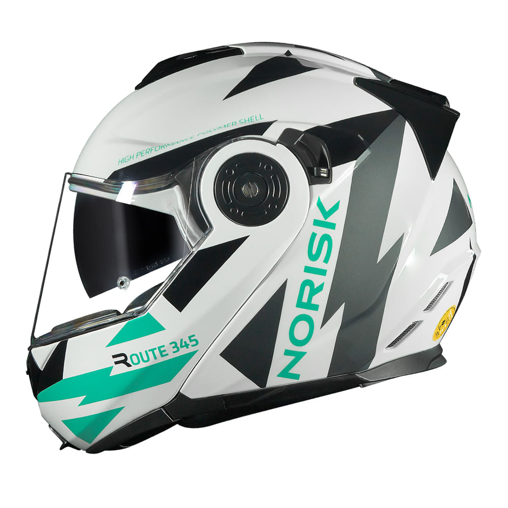 CAPACETE NORISK ROUTE FF345 REFLEX BRANCO - Image 14