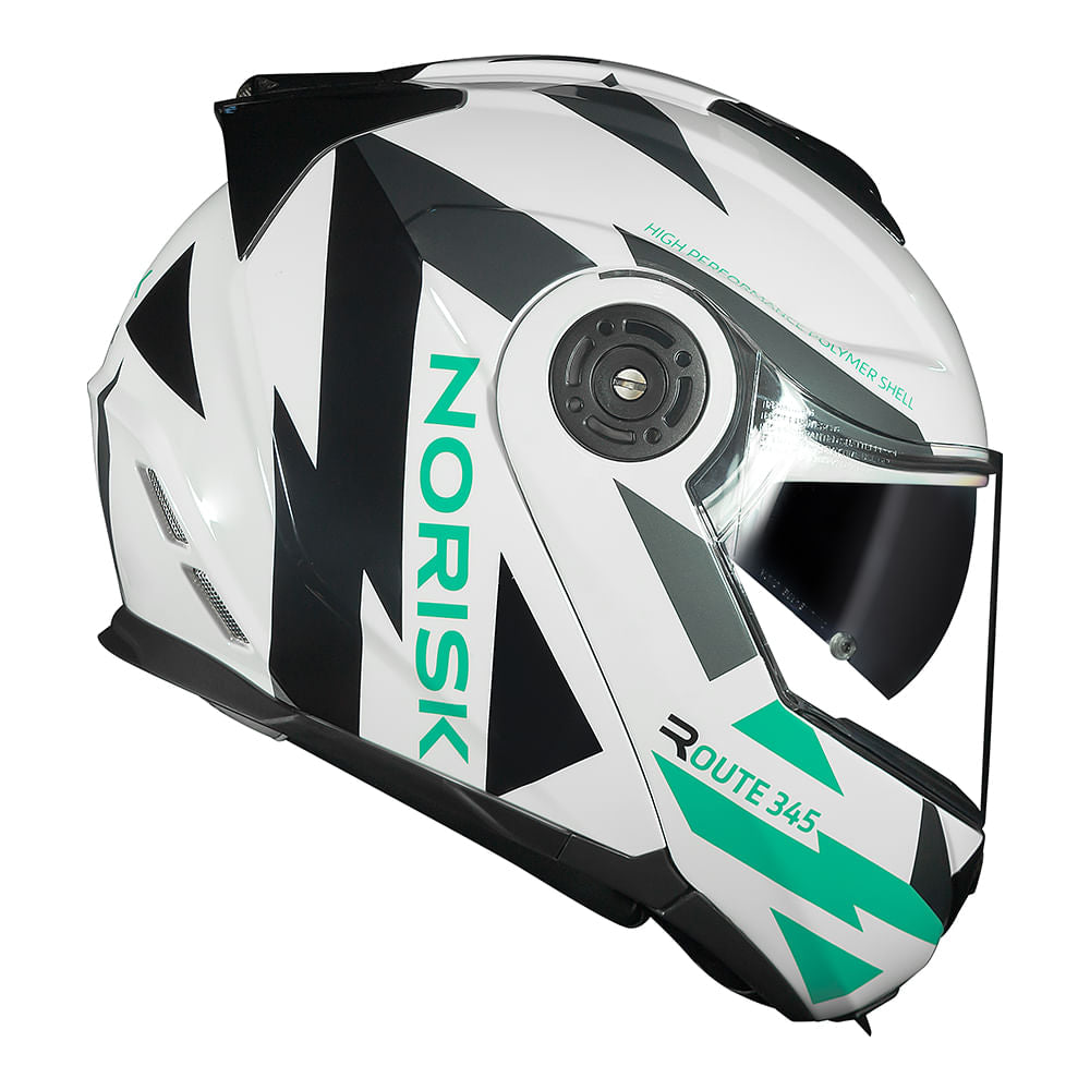 CAPACETE NORISK ROUTE FF345 REFLEX BRANCO