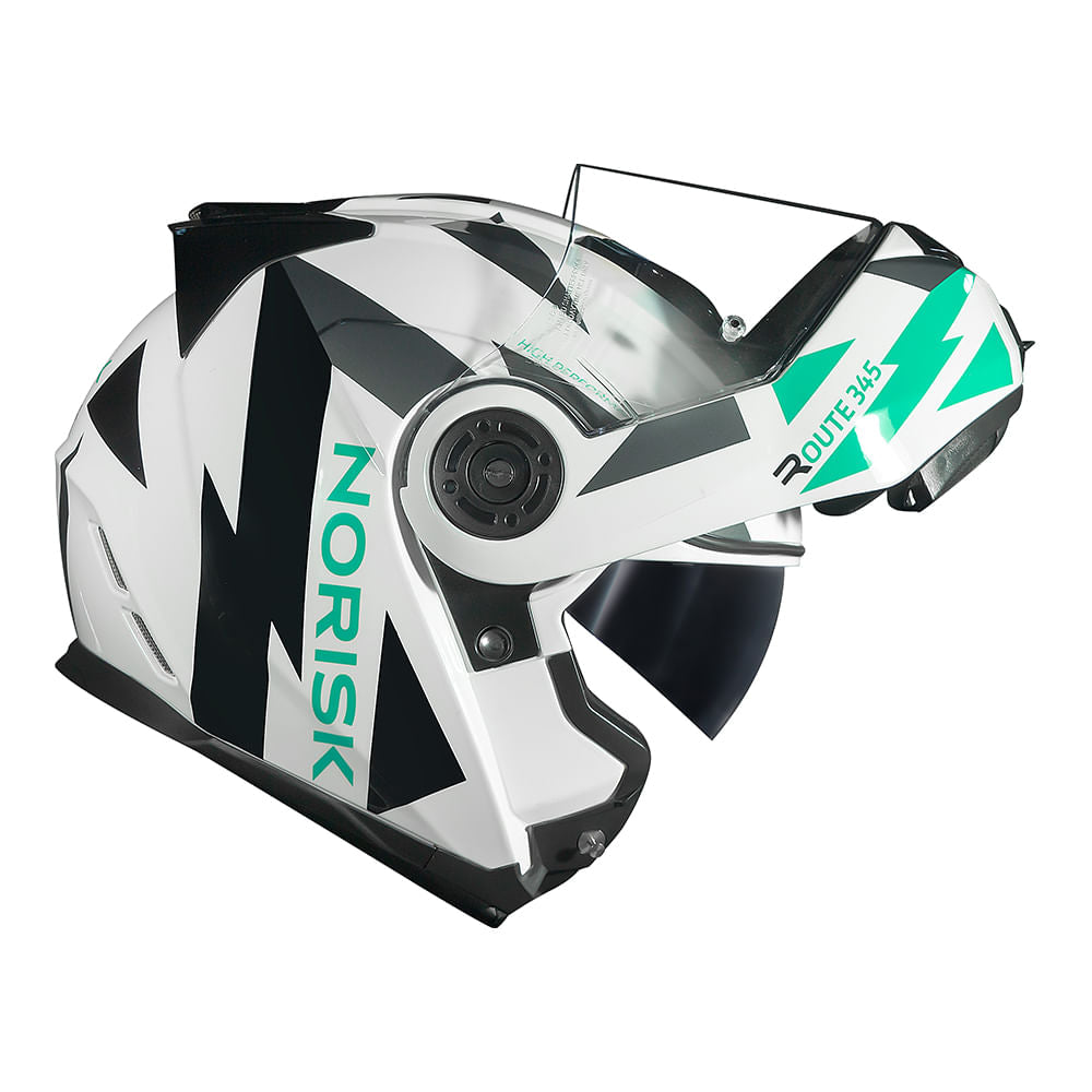 CAPACETE NORISK ROUTE FF345 REFLEX BRANCO - Image 2