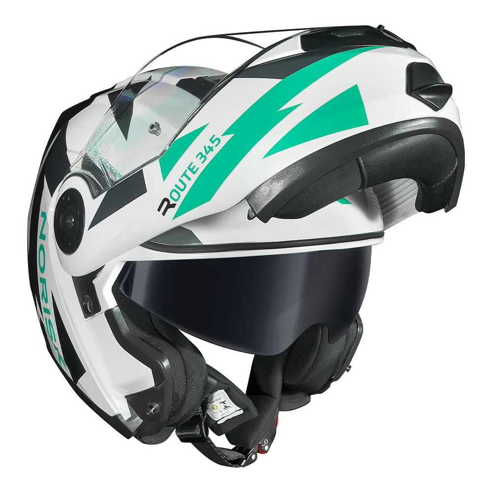 CAPACETE NORISK ROUTE FF345 REFLEX BRANCO - Image 6
