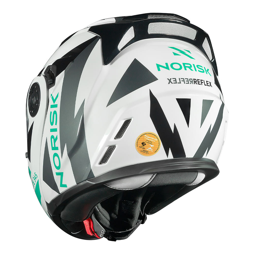 CAPACETE NORISK ROUTE FF345 REFLEX BRANCO - Image 7