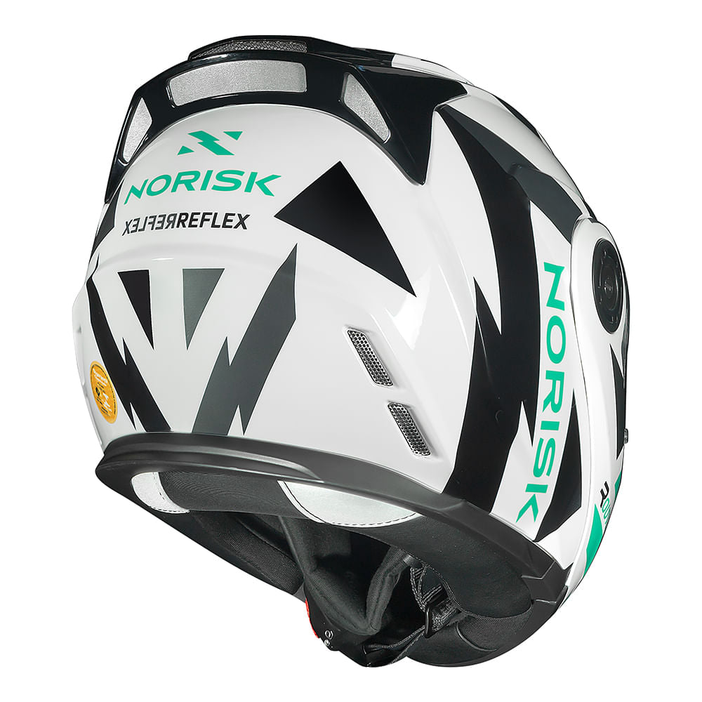 CAPACETE NORISK ROUTE FF345 REFLEX BRANCO - Image 9