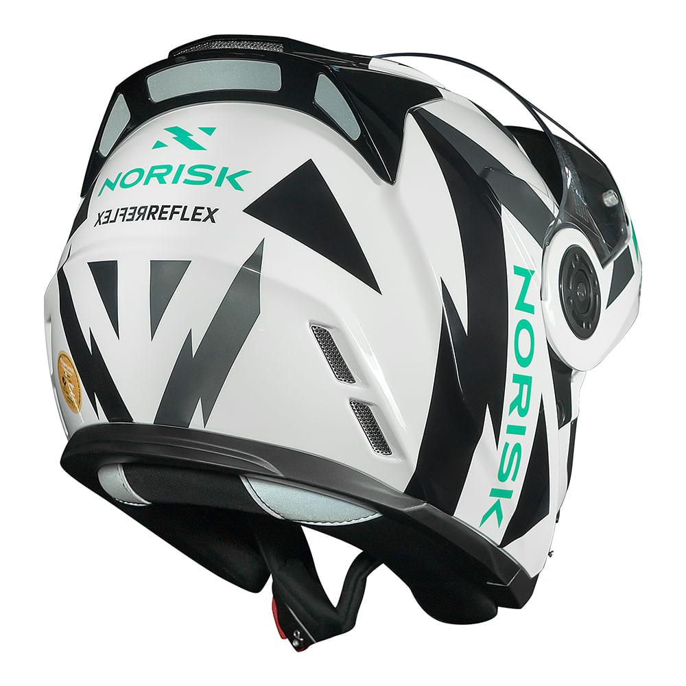 CAPACETE NORISK ROUTE FF345 REFLEX BRANCO - Image 10